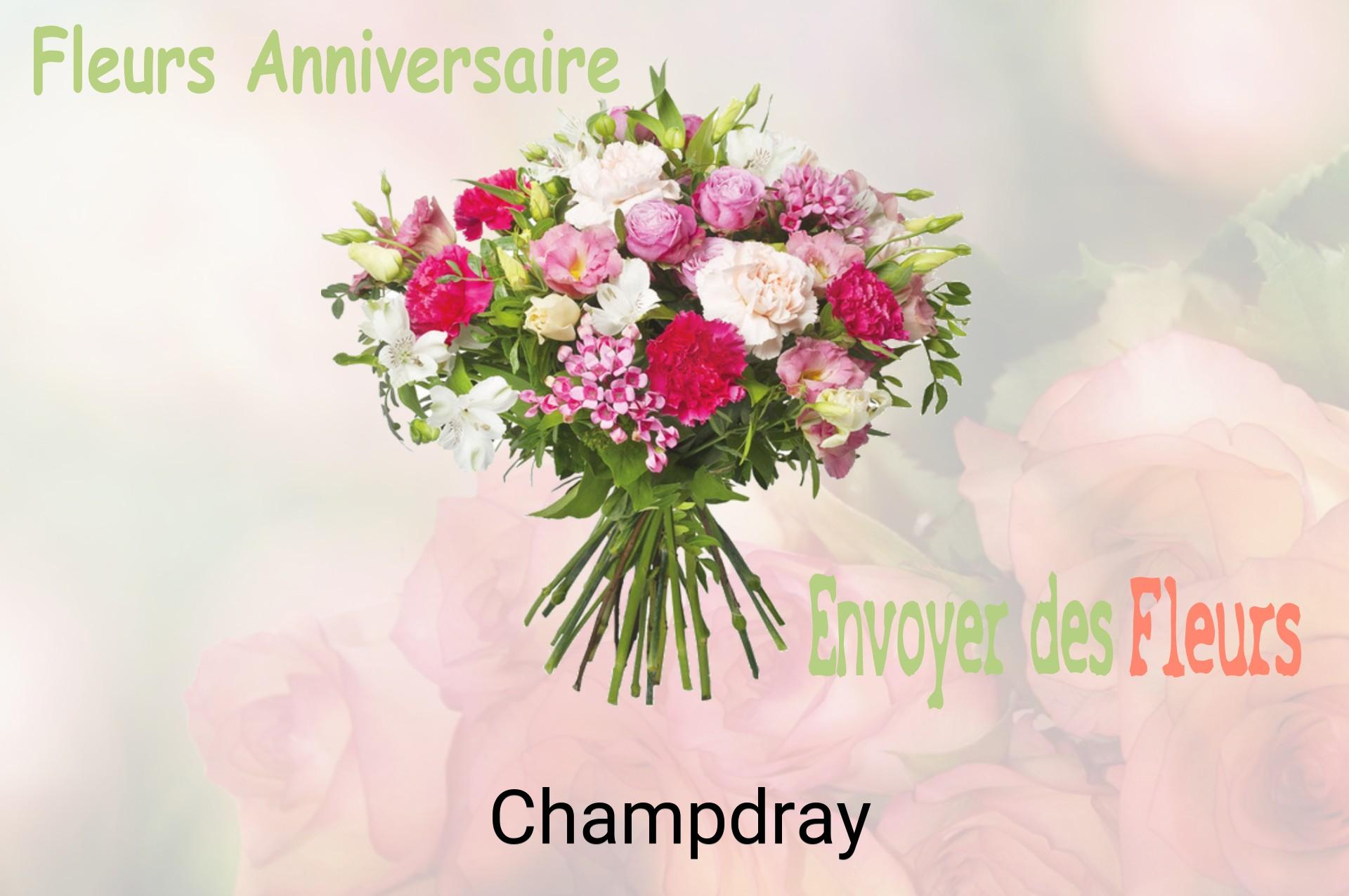 Bouquet de fleurs d’anniversaire livré à Champdray