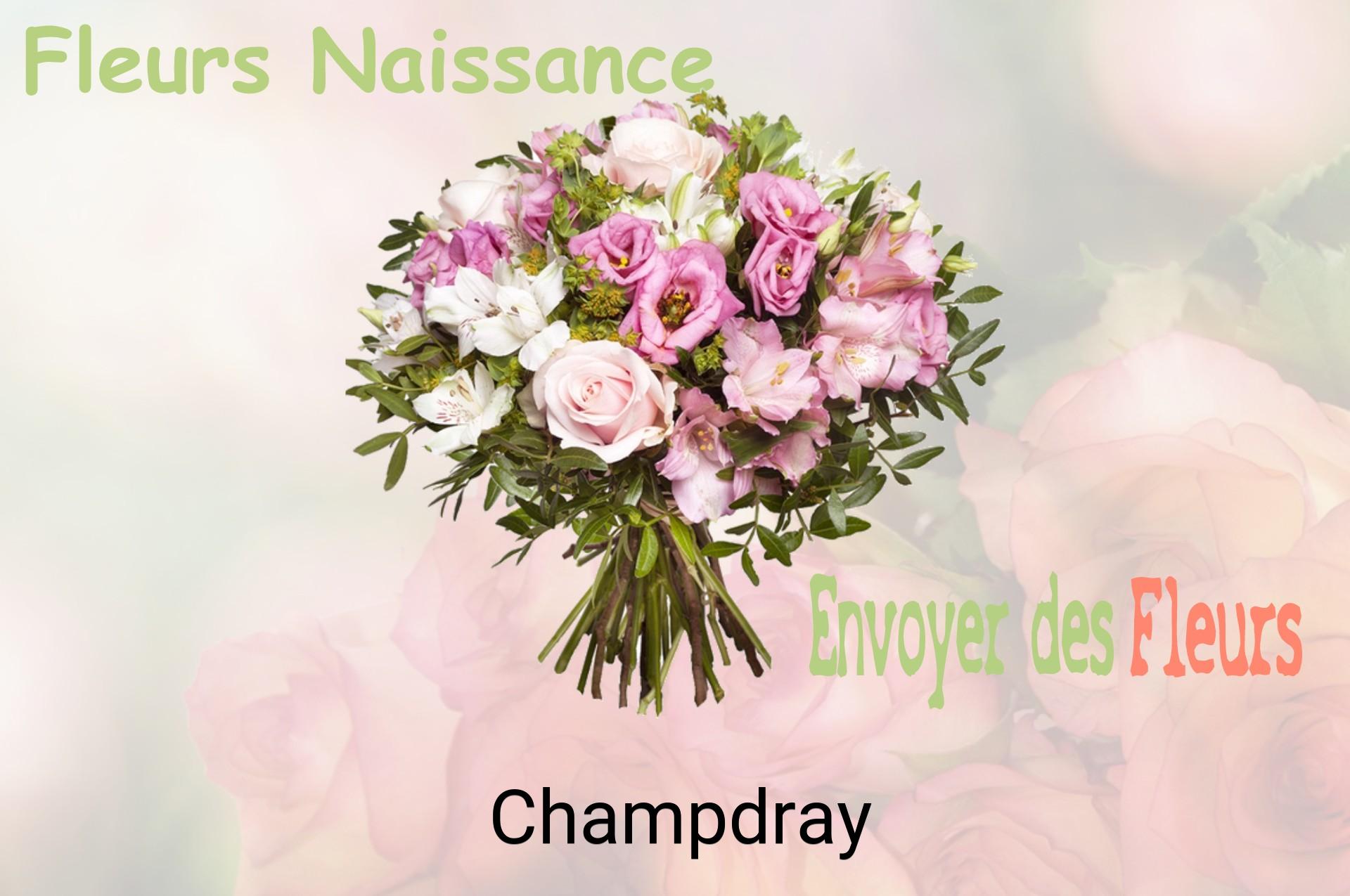 Bouquet de fleurs de naissance livré à Champdray
